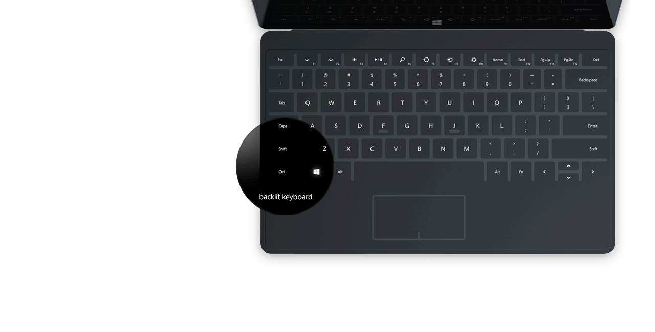 Touch Keyboard wikth Backlit